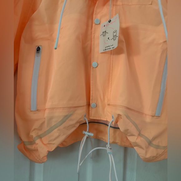 Free People Movement Rain And Shine Jacket Nylon Morning Sun Orange Size XS NWT - Picture 5 of 9